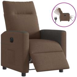 vidaXL Fotoliu rabatabil electric, maro, material textil GartenMobel Dekor (3324041)