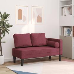 vidaXL Fotoliu sezlong cu perne, rosu vin, material textil GartenMobel Dekor (4007586)