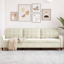 vidaXL Canapea cu 3 locuri, crem, 210 cm, material catifea GartenMobel Dekor (4007652) Canapea