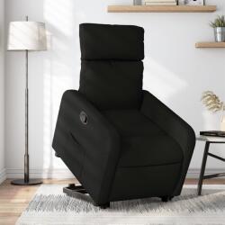 vidaXL Fotoliu rabatabil cu ridicare pe verticala, negru, textil GartenMobel Dekor (3206701)