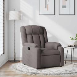 vidaXL Fotoliu rabatabil, gri taupe, material textil GartenMobel Dekor (373582)