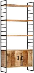vidaXL Biblioteca cu 4 rafturi 80x30x180 cm lemn masiv mango nefinisat GartenMobel Dekor (284422) Biblioteca