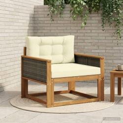 vidaXL Canapea Medie pentru Exterior Lemn Solid de Acacia natural GartenMobel Dekor (3438844) Canapea