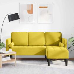 vidaXL Set de canapea cu perna Galben Poliester GartenMobel Dekor (42001932) Canapea