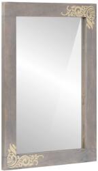vidaXL Oglinda pentru baie cu oglinda Gri 70 x 50 x 2, 5 cm GartenMobel Dekor (4018803)