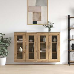 vidaXL Mobilier cu Montaj pe Perete 2 pcs stejar artizanal GartenMobel Dekor (3394537) Comoda