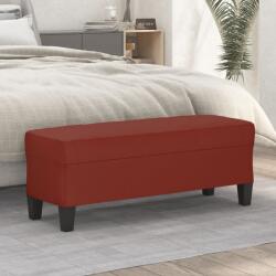 vidaXL Banca, rosu vin, 100x35x41 cm, piele ecologica GartenMobel Dekor (349463)