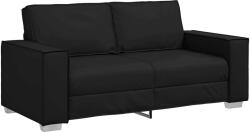 vidaXL Canapea pentru doua persoane Negru 180 cm Piele artificiala GartenMobel Dekor (4105056) Canapea