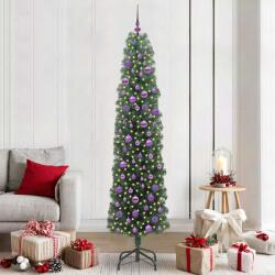 vidaXL Brad de Craciun artificial Verde 210 cm PVC si otel si plastic GartenMobel Dekor (3394962)