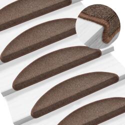 vidaXL Covorase scari, 10 buc. , 56x17x3 cm, maro cafea, semirotunde GartenMobel Dekor (149743) Covor
