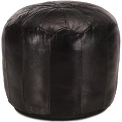 vidaXL Taburet, negru, 40x35 cm, piele naturala de capra GartenMobel Dekor (248131)