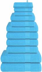 vidaXL Set prosoape 12 piese Turcoaz 360 g/m2 100% bumbac GartenMobel Dekor (137108) Prosop