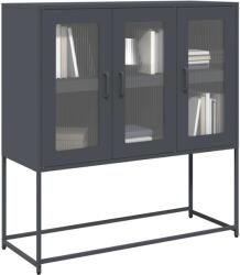 vidaXL Dulap, antracit, 100, 5x39x107 cm, otel laminat la rece GartenMobel Dekor (853406) Comoda