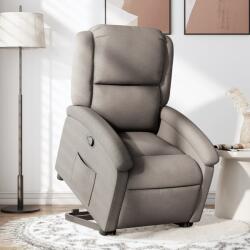 vidaXL Fotoliu rabatabil cu ridicare pe verticala, gri taupe, textil GartenMobel Dekor (3204172)