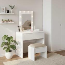 vidaXL Masa de Machiaj cu sertar Alb 60 x 40 x 70 cm Lemn compozit GartenMobel Dekor (865217)