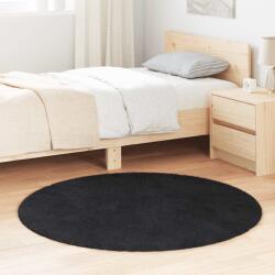 vidaXL Covor shaggy cu pom înalt, NAVARRA, negru, 120x120cm, poliester GartenMobel Dekor (4102902) Covor