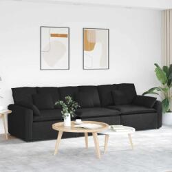 vidaXL Canapea modulara cu perne, negru GartenMobel Dekor (3321089) Canapea