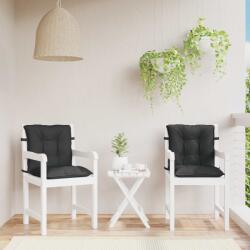 vidaXL Set de perne pentru scaun cu spatar joasa 2 pcs Melanj negru GartenMobel Dekor (4002400)
