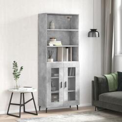 vidaXL Dulap înalt, gri beton, 69, 5x34x180, lemn compozit GartenMobel Dekor (3189337) Comoda