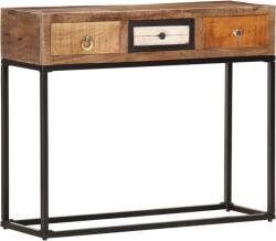 vidaXL Masa consola, auriu, 90 x 30 x 75 cm, lemn masiv reciclat GartenMobel Dekor (286511) Comoda