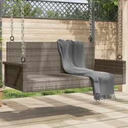 vidaXL Banca de balansoar, gri, 119x56x48 cm, poliratan GartenMobel Dekor (365627)