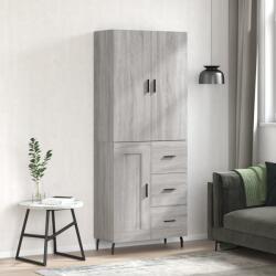 vidaXL Dulap înalt, gri sonoma, 69, 5x34x180 cm, lemn compozit GartenMobel Dekor (3196033) Comoda