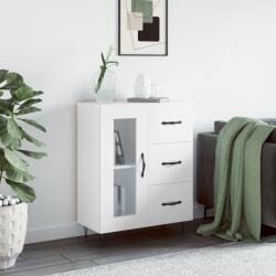 vidaXL Servanta, alb extralucios, 69, 5x34x90 cm, lemn compozit GartenMobel Dekor (828038) Comoda