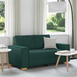 vidaXL Canapea cu 2 locuri, verde închis, 160x78x84 cm, material textil GartenMobel Dekor (4104975) Canapea