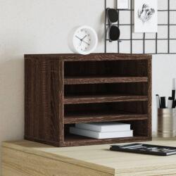 vidaXL Organizator birou, stejar maro, 36x26x29, 5 cm lemn prelucrat GartenMobel Dekor (848051)