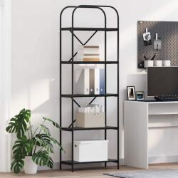 vidaXL Raft pentru carti Stejar negru 60 x 30 x 183 cm Lemn compozit GartenMobel Dekor (879851) Biblioteca