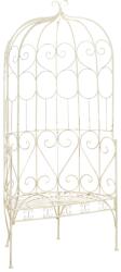 vidaXL Banca de gradina, alb vintage, 95 cm, fier GartenMobel Dekor (45432)