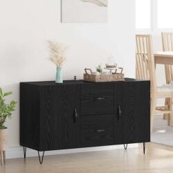 vidaXL Bufet cu sertar Stejar Negru 100 x 36 x 60 cm Lemn compozit GartenMobel Dekor (882471) Comoda