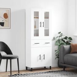 vidaXL Dulap înalt, alb, 69, 5x34x180 cm, lemn compozit GartenMobel Dekor (3198553) Comoda