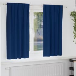 vidaXL Perdele Opaque cu Inel 2 pcs Albastru închis 175 x 140 cm GartenMobel Dekor (4107474)