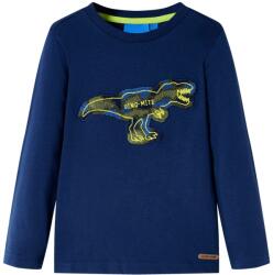 vidaXL Tricou pentru copii cu maneci lungi, bleumarin, 104 GartenMobel Dekor (13255)