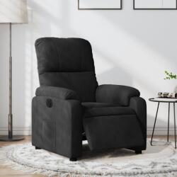 vidaXL Fotoliu rabatabil electric, negru, microfibra GartenMobel Dekor (3204918)