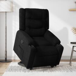 vidaXL Fotoliu rabatabil cu ridicare pe verticala, negru, textil GartenMobel Dekor (3206575)