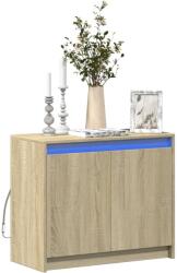 vidaXL Dulap cu LED, stejar sonoma, 72x34x61 cm, lemn prelucrat GartenMobel Dekor (852175) Comoda