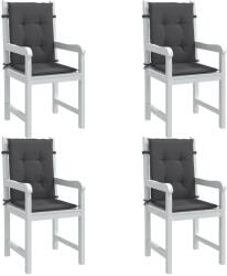 vidaXL Perne scaun spatar mic 4 buc. melanj antracit 100x50x4cm textil GartenMobel Dekor (4002443)
