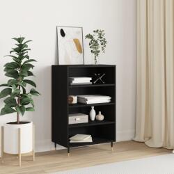 vidaXL Dulap înalt, negru, 57x35x90 cm, lemn compozit GartenMobel Dekor (827221) Comoda