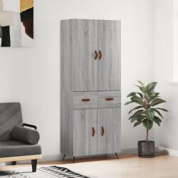 vidaXL Dulap înalt, gri sonoma, 69, 5x34x180 cm, lemn compozit GartenMobel Dekor (3198127) Comoda