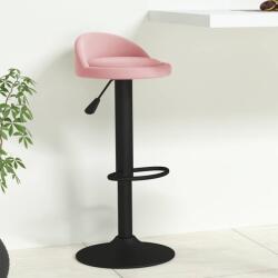 vidaXL Scaun de bar, roz, catifea GartenMobel Dekor (333595)