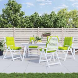 vidaXL Perne scaun cu spatar mic, 4 buc, vernil, tesatura Oxford GartenMobel Dekor (377705)