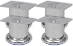 vidaXL Picioare rotunde de canapea din crom 60 mm, 4 buc. GartenMobel Dekor (242157)