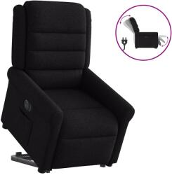 vidaXL Fotoliu electric rabatabil cu ridicare, negru, textil GartenMobel Dekor (3303336)