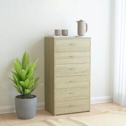 vidaXL Servanta cu 6 sertare, stejar Sonoma, 50 x 34 x 96 cm, PAL GartenMobel Dekor (800669) Comoda