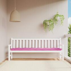 vidaXL Perna pentru banca de gradina, roz, 200x50x7 cm, textil GartenMobel Dekor (361657)