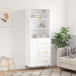 vidaXL Dulap înalt, alb, 69, 5x34x180 cm, lemn compozit GartenMobel Dekor (3189997) Comoda