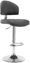 vidaXL Scaun de bar, gri, piele ecologica GartenMobel Dekor (249649)
