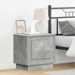vidaXL Noptiera dormitor gri beton 44x34, 5x45 cm din lemn compozit (869568)